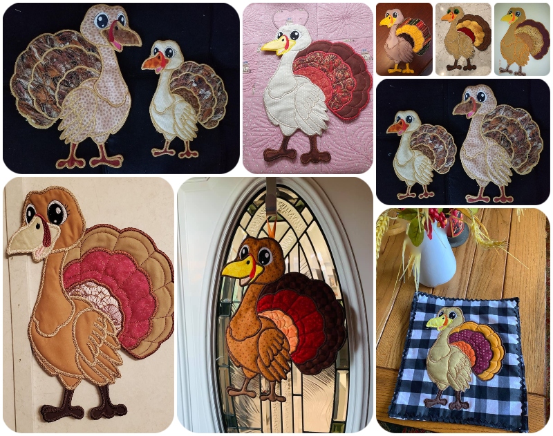 In the hoop turkeys by Kreative Kiwi Group - 800