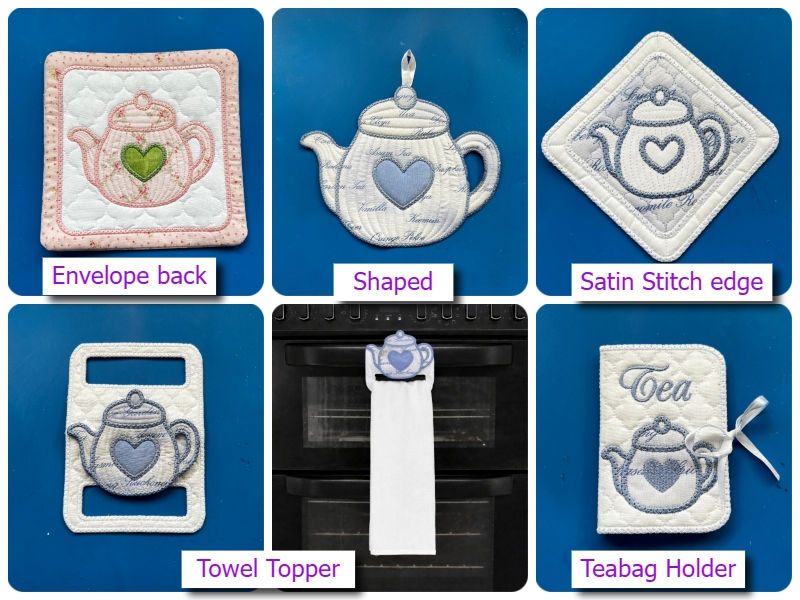 Included items in Teapot Kitchen Set by Kreative Kiwi - 800