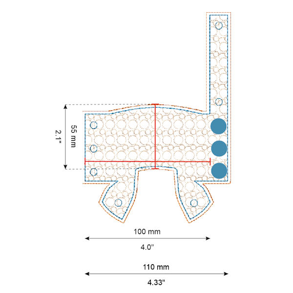 Inhaler dimensions