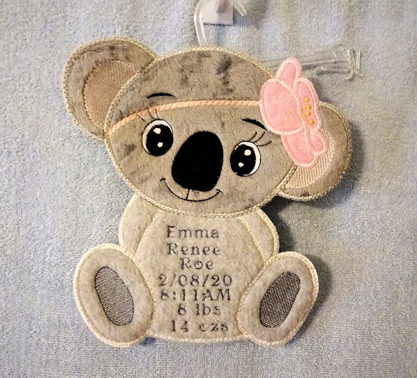 Instant Win - Sally - Koala Birth Announcement