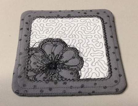 Poppy Coaster In the hoop