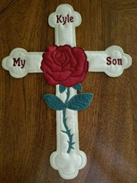 Large Applique Cross