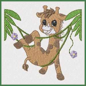 Free Giraffe Machine Embroidery Design