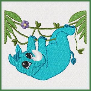 Free Rhino Embroidery Design