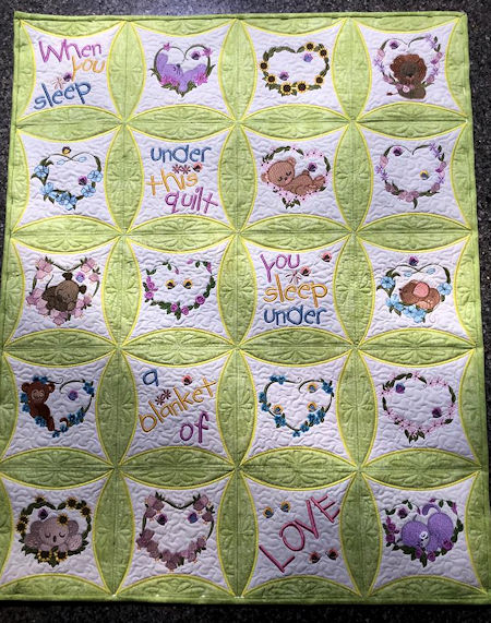 Floral Heart Cutie Quilt