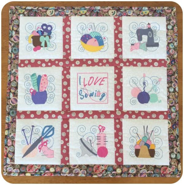 Jane - Sewing Blocks Wall Hanging