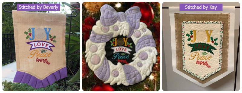 samples of Free Joy Love and Peace freebie by Fayes Thread - large