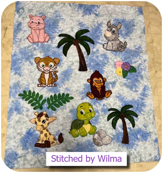Jungle Collection 2 Quilt by Wilma 2508