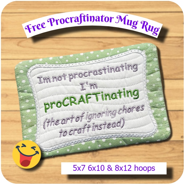 KK-Free Procraftinator Mug Rug
