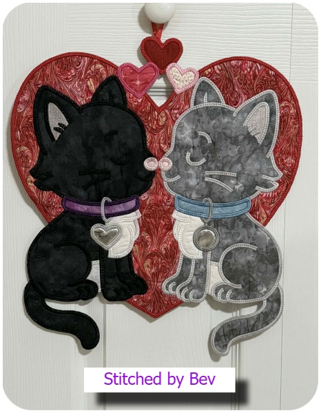 Kissing Kitties by Bev