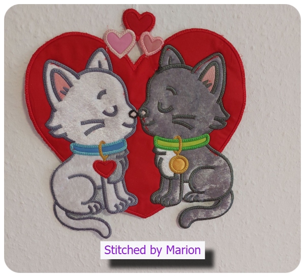 Kissing Kitties by Marion