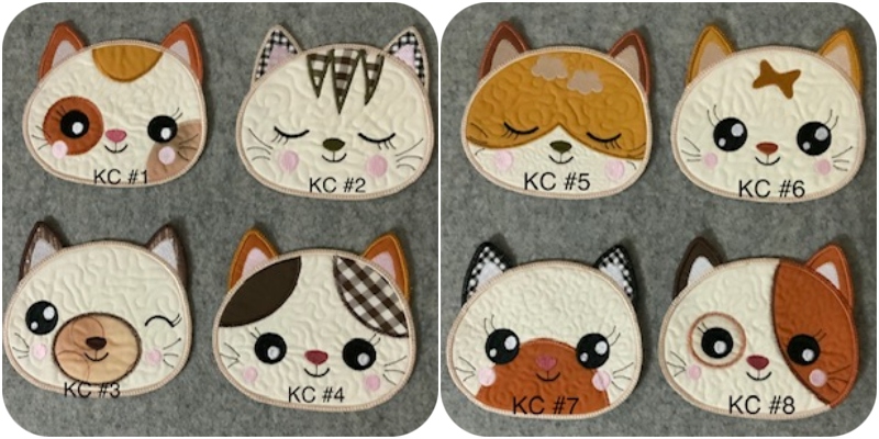 Kitten Coasters In the hoop-800