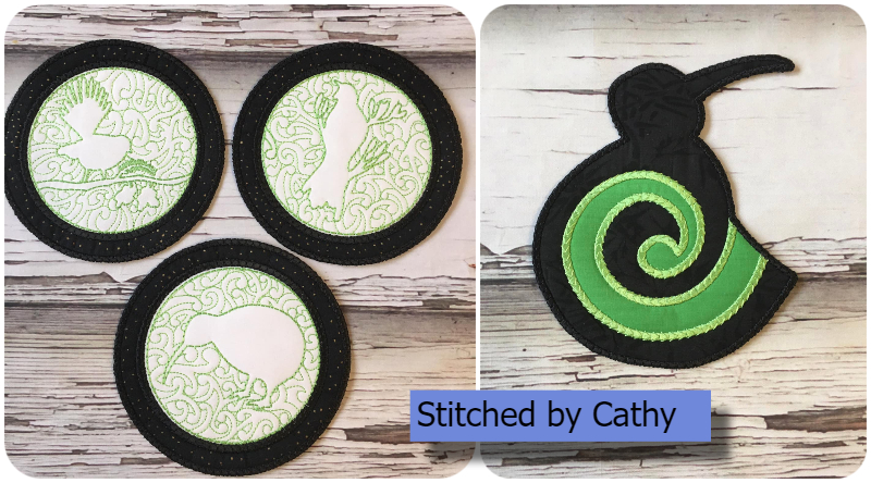 Kiwi coasters by Cathy Lovering Martin 1