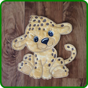 Large Applique Leopard