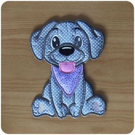 Large Applique Dog 2 by Kreative Kiwi - 450