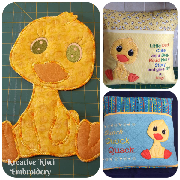 Large Applique Duck  Samples