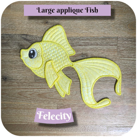 Large Applique Fish by Kreative Kiwi - 450