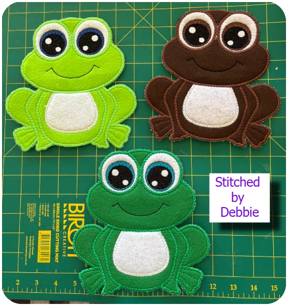 Large Applique Frog by Debbie