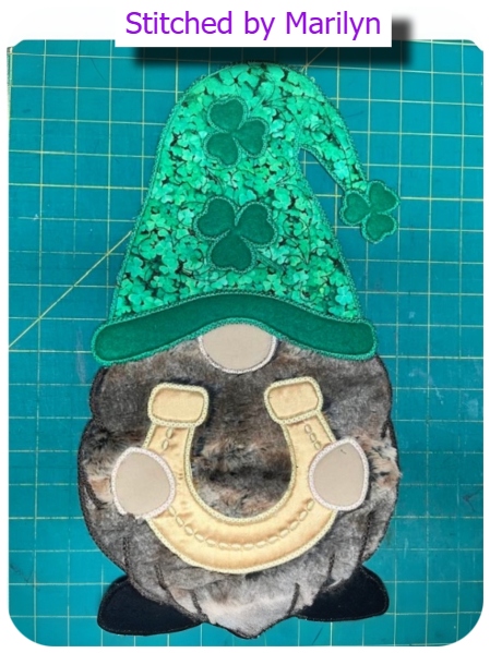 Large Applique Gnome by Marilyn