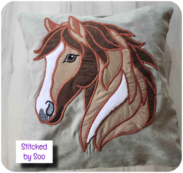 Large Applique Horse Head by Soo