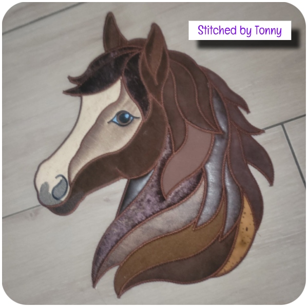 Large Applique Horse Head by Tonny