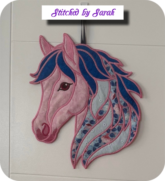 Large Applique Horse by Sarah