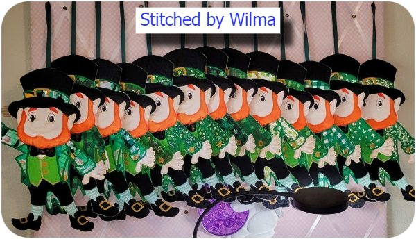 Large Applique Leprechaun by Wilma