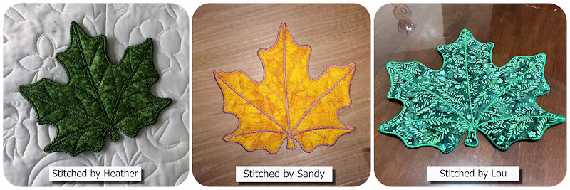 Large Applique Maple Leaf by KK group