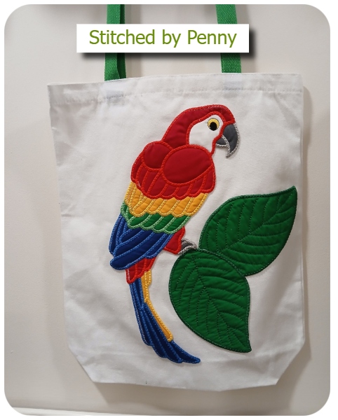 Large Applique Parrot by Penny