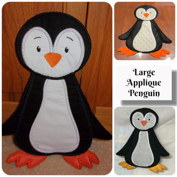 Large Applique Penguin by Cotton I Sew - 600