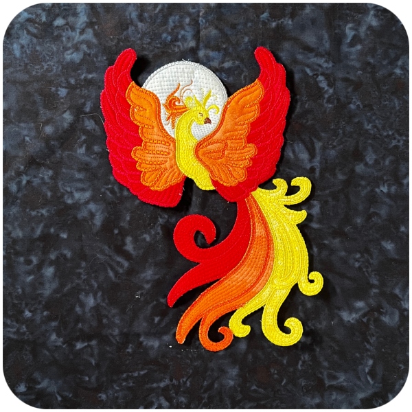 Large Applique Phoenix sample by Kreative Kiwi - 600