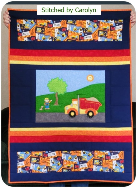 Large Applique Truck by Carolyn