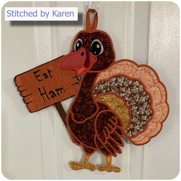 Large Applique Turkey by Karen