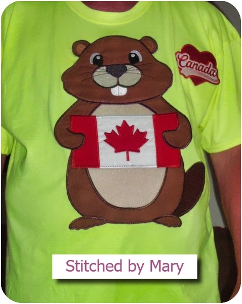 Large Beaver Applique by Mary