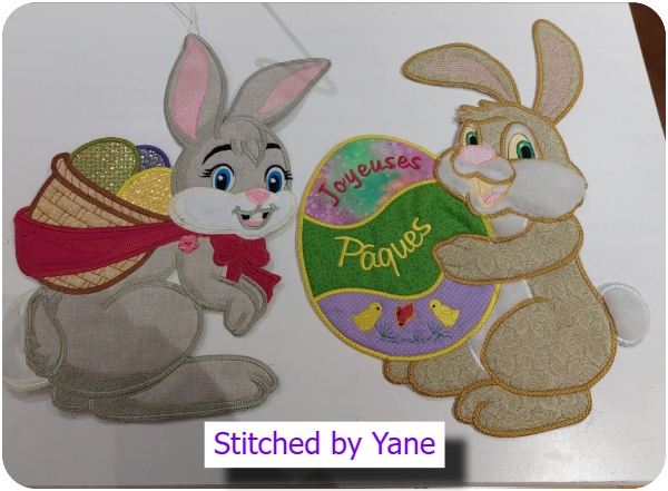 Large Easter Bunnies by Yane