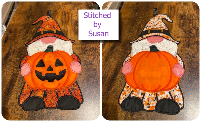 Large Halloween Gnome by Susan 2
