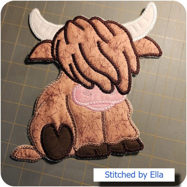 Large Highland Cow by Ella
