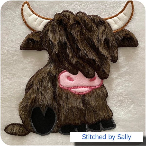 Large Highland Cow by Sally