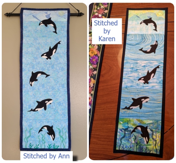 Large Orca Wall Hanging 140324