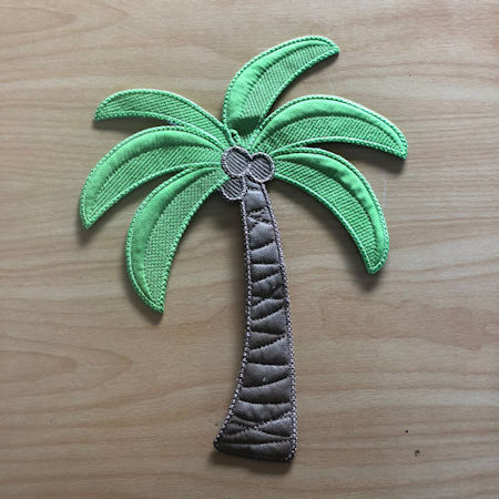 Large Palm Tree Applique