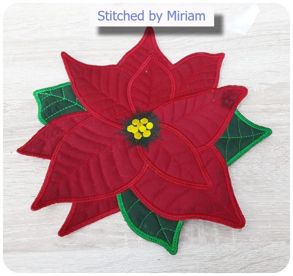 Large Poinsettia by Miriam