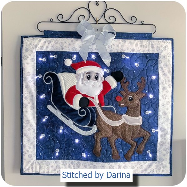 Large Santa and Rudolph by Darina 1