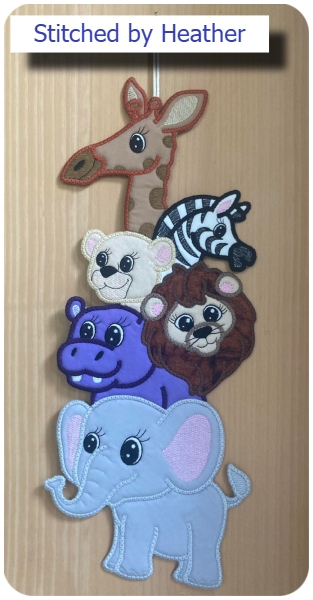 Large Stacked Jungle animals by Heather