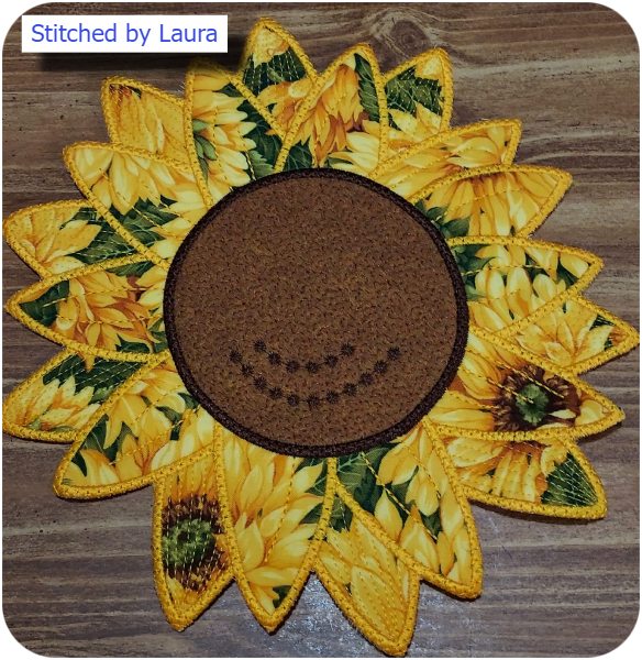 Large Sunflower by Laura