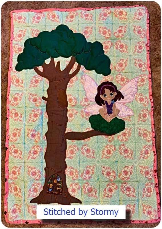 Large Tree and Fairy by Stormy 0506