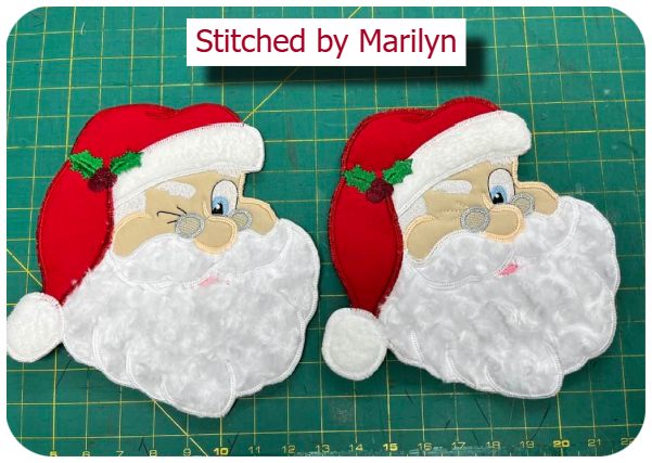 Large Winking Santa by Marilyn