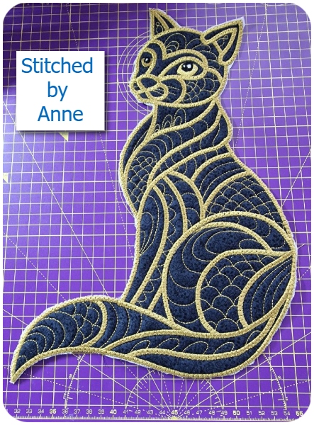Large Zen Cat by Anne