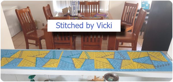 Large crazy patch block runner by Vicki