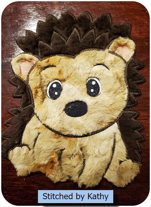 Large fur hedgehog by Kathy