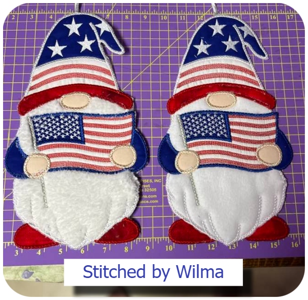 Large usa gnome by Wilma